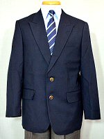 男子ブレザータイプジャケット 濃紺