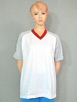 半袖体操服 白 Vネック
