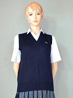ニットベスト 濃紺