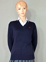 ニットセーター 濃紺